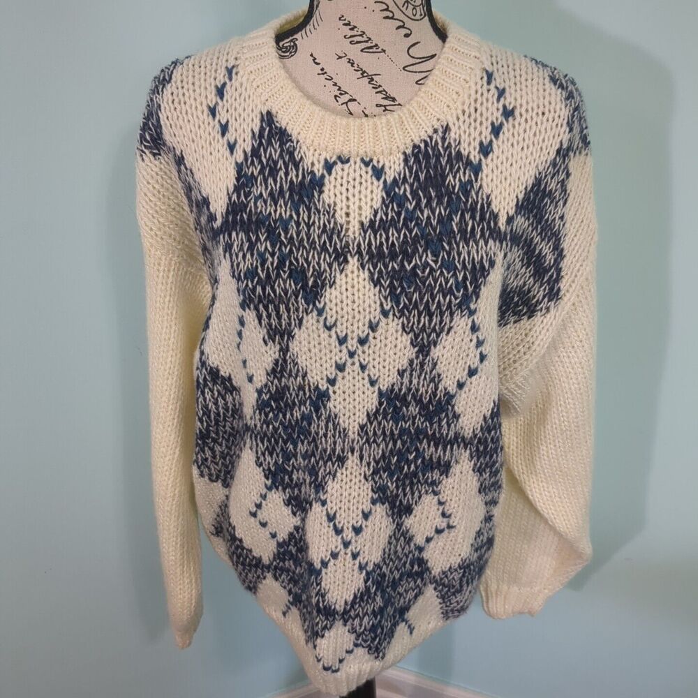 Peter england handmade sweater large grandpa core Cozy vintage grandpa sweater